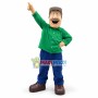 Grandpa Doing Morning Exercises Mascot Costume