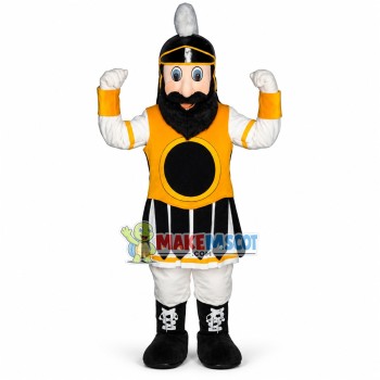 Power Bearded Soldier Mascot Costume