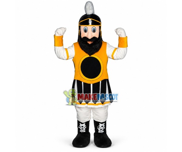 Power Bearded Soldier Mascot Costume