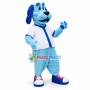 Stunned Blue Sport Dog Mascot Costume