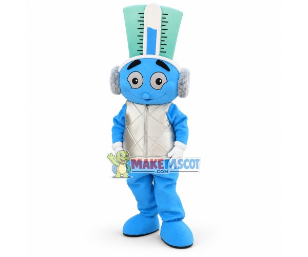 Hot Melt Glue Blue Doll Mascot Costume Hot Melt Glue Blue Doll Mascot Costume