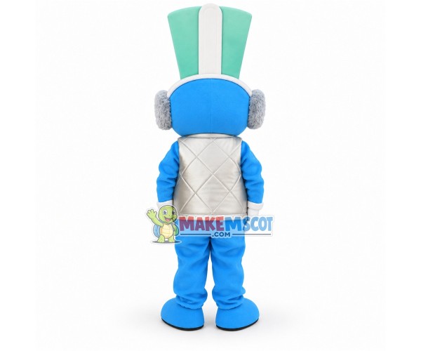 Hot Melt Glue Blue Doll Mascot Costume Hot Melt Glue Blue Doll Mascot Costume