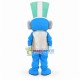 Hot Melt Glue Blue Doll Mascot Costume Hot Melt Glue Blue Doll Mascot Costume