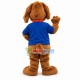Team Member Brown Dog Mascot Costume Team Member Brown Dog Mascot Costume