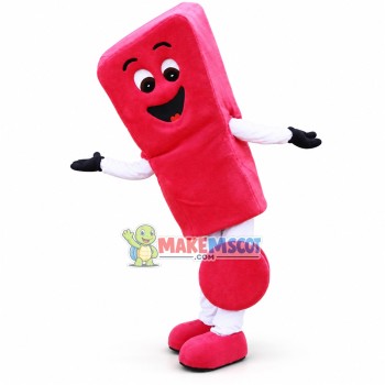 Red Skateboard of Association Mascot Costume Red Skateboard of Association Mascot Costume