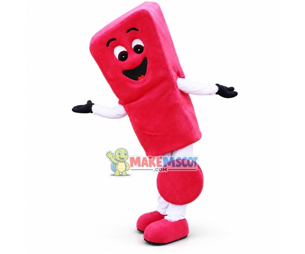 Red Skateboard of Association Mascot Costume Red Skateboard of Association Mascot Costume