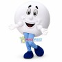 Cartoon White Round Doll Mascot Costume