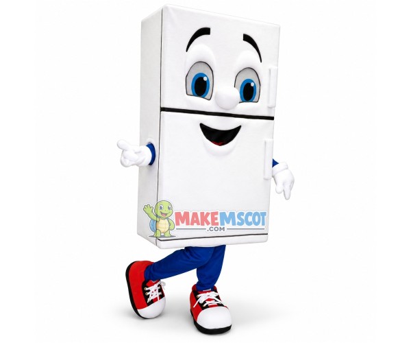White Three-door Refrigerator Mascot Costume White Three-door Refrigerator Mascot Costume