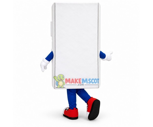 White Three-door Refrigerator Mascot Costume White Three-door Refrigerator Mascot Costume