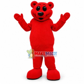Whole Body Cute Red Bear Mascot Costume Whole Body Cute Red Bear Mascot Costume