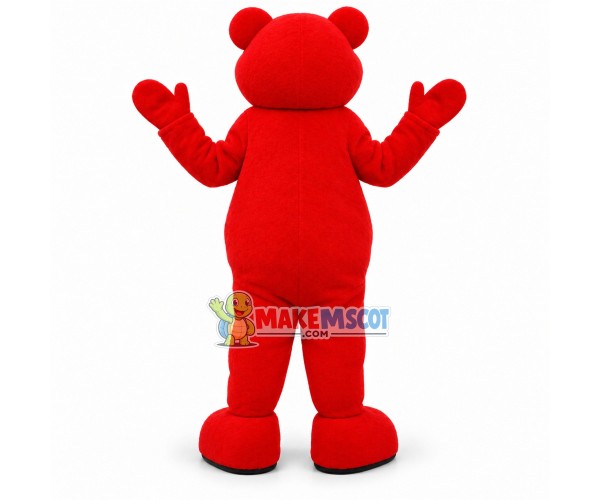 Whole Body Cute Red Bear Mascot Costume Whole Body Cute Red Bear Mascot Costume