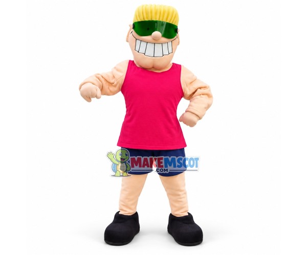 Orgy Blonde Muscle Man Mascot Costume Orgy Blonde Muscle Man Mascot Costume