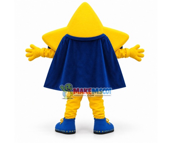Bright Yellow Star Mascot Costume for Adult Bright Yellow Star Mascot Costume for Adult