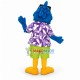 Cozy Beach Parrot In Shirt Mascot Costume