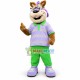 Academic Squirrel In Light Purple Polo Shirt Mascot Costume Academic Squirrel In Light Purple Polo Shirt Mascot Costume