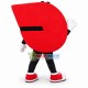 Conspicuous Red Sign Cartoon Mascot Costume Conspicuous Red Sign Cartoon Mascot Costume