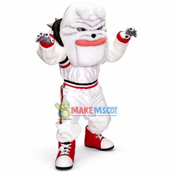Domineering Basketball Player Bulldog Mascot Costume