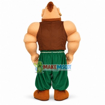 Aladdin Muscle Man Mascot Costume Aladdin Muscle Man Mascot Costume