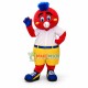 Baseball Coach Red Plush Doll Mascot Costume