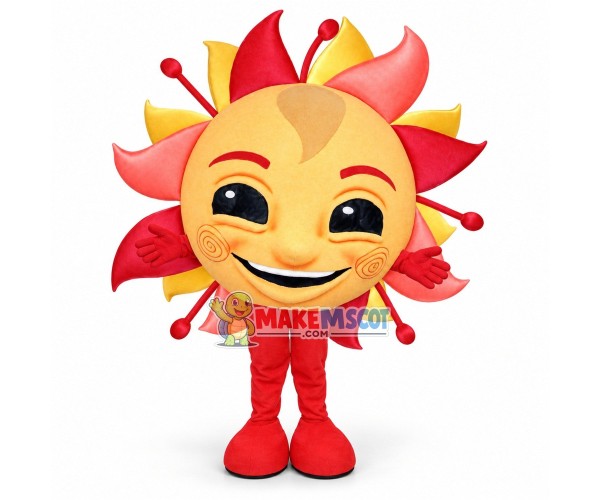 Bright Sunflower Cartoon Mascot Costume