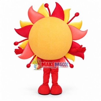 Bright Sunflower Cartoon Mascot Costume Bright Sunflower Cartoon Mascot Costume