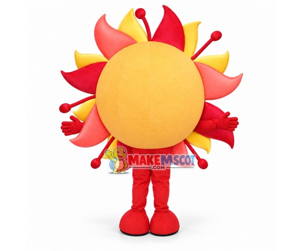 Bright Sunflower Cartoon Mascot Costume Bright Sunflower Cartoon Mascot Costume