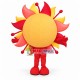 Bright Sunflower Cartoon Mascot Costume Bright Sunflower Cartoon Mascot Costume