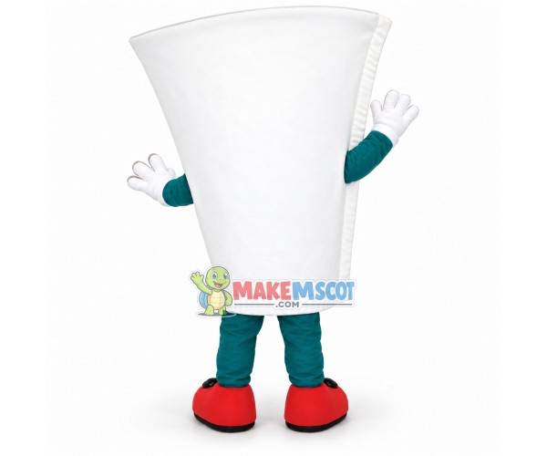 Adult Cartoon White Coffee Cup Mascot Costume Adult Cartoon White Coffee Cup Mascot Costume