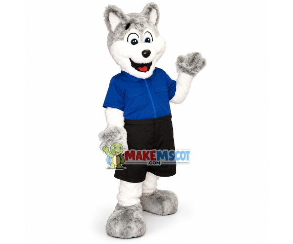 Employee Wolf of McDonald Mascot Costume Employee Wolf of McDonald Mascot Costume