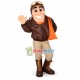Pilot Wearing Warm Jacket Mascot Costume Pilot Wearing Warm Jacket Mascot Costume