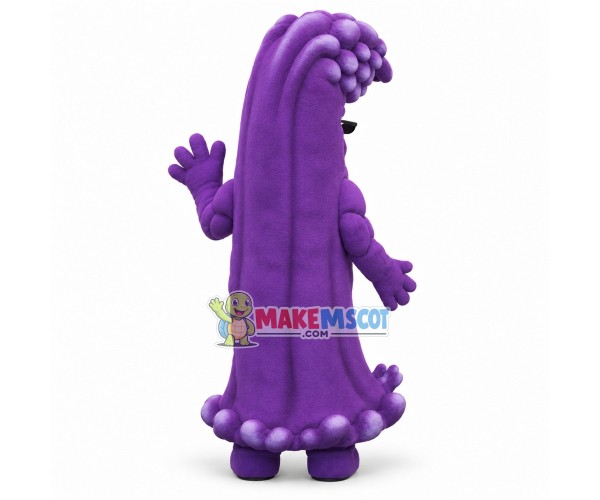 Purple Wave Doll With Sunglasses Mascot Costume