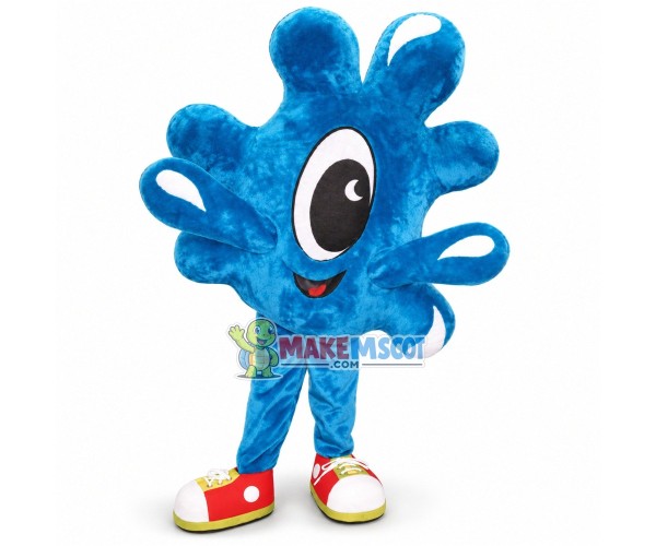 Beautiful Lake Blue Coral Mascot Costume Beautiful Lake Blue Coral Mascot Costume