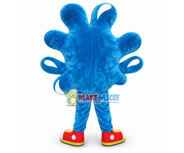 Beautiful Lake Blue Coral Mascot Costume Beautiful Lake Blue Coral Mascot Costume