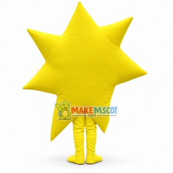 Yellow Seven-pointed Star Mascot Costume Yellow Seven-pointed Star Mascot Costume