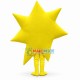 Yellow Seven-pointed Star Mascot Costume Yellow Seven-pointed Star Mascot Costume