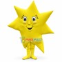 Yellow Seven-pointed Star Mascot Costume