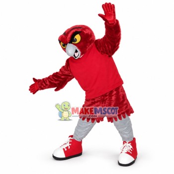 Defensive Red Eagle Player Mascot Costume Defensive Red Eagle Player Mascot Costume