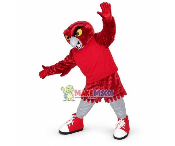 Defensive Red Eagle Player Mascot Costume Defensive Red Eagle Player Mascot Costume