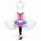 Elegant Dancer White Bird Mascot Costume Elegant Dancer White Bird Mascot Costume