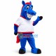 Hilarious Blue Horse Sport Mascot Costume Hilarious Blue Horse Sport Mascot Costume