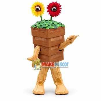 Landscape Potted Plant of Street Mascot Costume Landscape Potted Plant of Street Mascot Costume