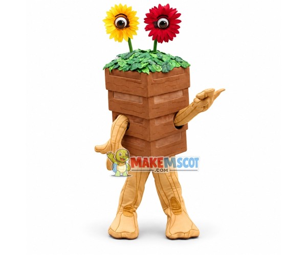 Landscape Potted Plant of Street Mascot Costume Landscape Potted Plant of Street Mascot Costume