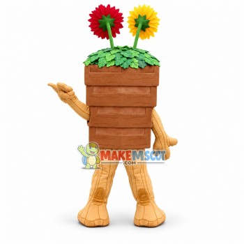 Landscape Potted Plant of Street Mascot Costume Landscape Potted Plant of Street Mascot Costume