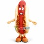 Horrified Cartoon Hot Dog Mascot Costume