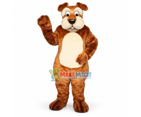 Frank Old Brown Dog Mascot Costume Frank Old Brown Dog Mascot Costume
