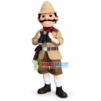 Scout Holding the Telescope Mascot Costume