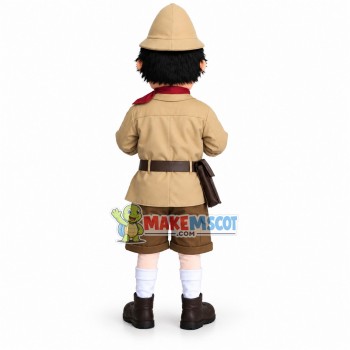 Scout Holding the Telescope Mascot Costume Scout Holding the Telescope Mascot Costume