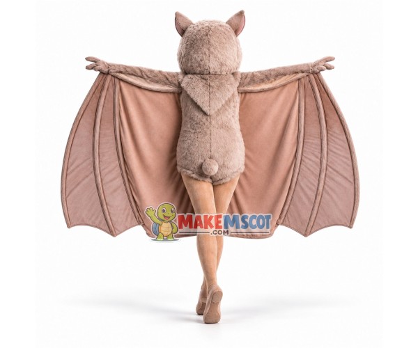 Covert Brown Vampire Bat Mascot Costume Covert Brown Vampire Bat Mascot Costume