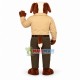 Government Official Brown Dog Mascot Costume Government Official Brown Dog Mascot Costume