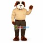 Government Official Brown Dog Mascot Costume